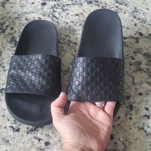 Black Gucci Sandals 38